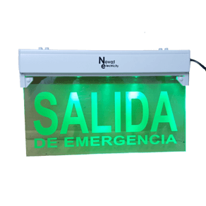 cartel luminoso salida