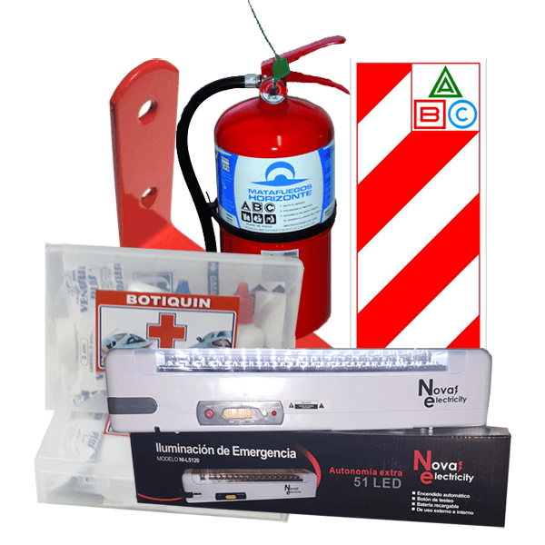 kit reglamentario seguridad para autos